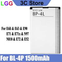 ราคา แบตเตอรี่ หมาะสำหรับ Nokia BP 4L Nokia E63 E61i E71 E71x E52 E72 N97 N810 3310 6300 งาน แบต 1500mAh แบตมีมอก แบต BP 4L (21492473540)