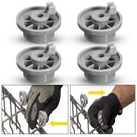 ราคา 4 x Dishwasher Lower Basket Rail Wheels for Bosch Neff Siemens Grey 165314 (19829777982)