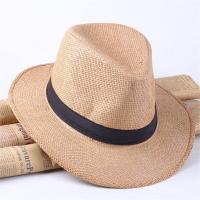 ราคา COD Outdoor Summer Beach Travel หมวกคาวบอยหมวกฟางผู้ชาย (10505099209)