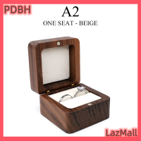 ราคา PDBH Fashion Store กล่องเครื่องประดับไม้ใส่ต่างหูกล่องใส่แหวนแต่งงานกล่องของขวัญ (21205110113)