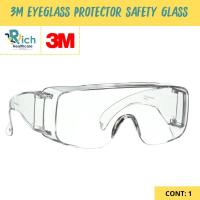 ราคา 3M Safety Eyewear แว่นนิรภัยครอบแว่นสายตา เลนส์ใส Safety Eyewear UV Protection 99 9 (21624039057)