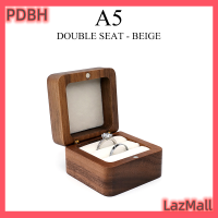 ราคา PDBH Fashion Store กล่องเครื่องประดับไม้ใส่ต่างหูกล่องใส่แหวนแต่งงานกล่องของขวัญ (21205110118)