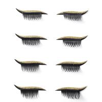ราคา สติกเกอร์อายไลเนอร์ขนตาปลอมแบบ2 In 1 4คู่สติกเกอร์อายไลเนอร์กลิตเตอร์แบบใช้ซ้ำได้ (14291410348)