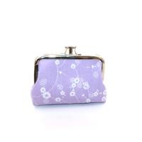 ราคา กระเป๋าป๊อกแป๊ก 2 ช่อง ทำจากผ้าแคนวาส ลายดอกไม้น่ารัก หวาน สวย ใส่แบงค์พับครึ่ง บัตรเครดิตได้ (21187764495)