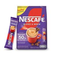 ราคา NESCAFÉ Blend Brew Instant Coffee Low sugar 3in1 เนสกาแฟ เบลนด์ แอนด์ บรู กาแฟปรุงสำเร็จ สูตรน้ำตาลน้อย 3อิน1 แบบถุง 27 ซอง (21539974489)