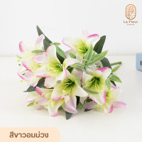 ราคา ช่อดอกลิลลี่ประดิษฐ์ 10 ดอก มี 5 สีให้เลือก ดอกลิลลี่ปลอม ช่อลิลลี่ปลอม ดอกไม้ประดิษฐ์ ดอกไม้ปลอม สำหรับตกแต่งบ้าน ตกแต่งห้อง (21572950447)