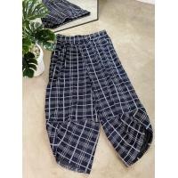 ราคา กางเกงลายสก็อตวินเทจ กางเกงสไตล์เกาหลี ทรงสวย ใส่ได้ทั้งชายและหญิง (15830414345)
