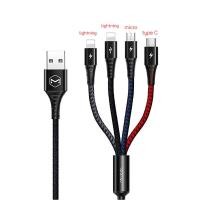 ราคา Mcdodo สายชาร์จ 4 in 1 lightning type c micro ของแท้ ชาร์จได้ทุกรุ่น ไอโฟน ไอแพด iPhone android iPad usb charger cable ชาร์จเร็ว แรง ทนทาน ราคาถูก (21628399297)