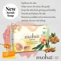 ราคา ใหม่ สบู่ก้อนโมฮา สูตรสครับ สบู่Moha Soap Scrup India Soap สบู่สมุนไพรโมฮาสครับ ผสมสะเดาอินเดีย ก้อนเดียวใช้ได้ทั้งล้างหน้า และถูตัว มีกลิ่นหอม (21557352245)