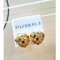 ราคา สร้อยข้อมือทองประดับพลอยนพเก้า เซตสร้อยข้อมือทองชุบพลอยนพเก้า SG 1 (18239346670)