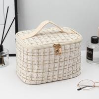 ราคา กระเป๋าใส่เครื่องสำอางแบบพกพาสไตล์ชาแนลแบบพกพา กระเป๋าจัดระเบียบ (21642399427)
