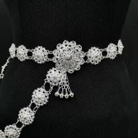 ราคา March jewelry 26 40นิ้วสไตล์ชาติพันธุ์ปรับเข็มขัดเงินโบราณ เข็มขัดเงิน เข็มขัดผู้หญิง เข็มขัดวินเทจ (21615421872)