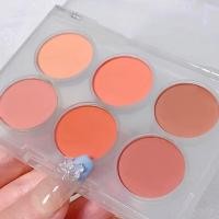 ราคา wilkl 6 Color Blush Palette Matte Powder Facial Contour Blush Palette Facial Beauty Cosmetic Makeup Blush Type (18302621079)