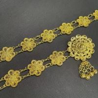 ราคา เข็มขัดทองโบราณสำหรับผู้หญิงไทย ยาว 40 นิ้ว โหมดหัวเข็มขัดสามารถปรับความยาวได้หลากหลาย เข็มขัดนาค วัสดุโลหะ เข้ากับชุด (21315914914)