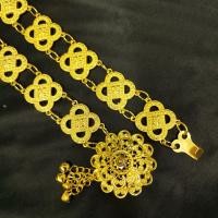 ราคา เข็มขัดทองโบราณสำหรับผู้หญิงไทย ยาว 40 นิ้ว โหมดหัวเข็มขัดสามารถปรับความยาวได้หลากหลาย เข็มขัดนาค วัสดุโลหะ เข้ากับชุด (21615574820)