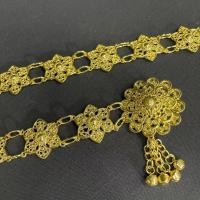 ราคา เข็มขัดทองโบราณสำหรับผู้หญิงไทย ยาว 40 นิ้ว โหมดหัวเข็มขัดสามารถปรับความยาวได้หลากหลาย เข็มขัดนาค วัสดุโลหะ เข้ากับชุด (21315914925)