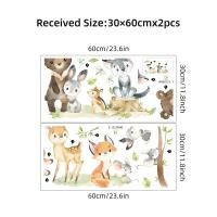 ราคา สติกเกอร์ติดผนังแบบลอกออกได้สัตว์การ์ตูนหมีจิ้งจอกกระต่ายสีน้ำตาลน่ารักสำหรับห้องนอนห้องนั่งเล่นสติกเกอร์ติดผนังตกแต่งสถานที่เลี้ยงเด็ก (21580188517)