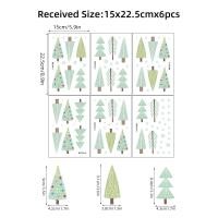 ราคา 6ชิ้นสติกเกอร์ติดผนังลายต้นไม้การ์ตูนสีเขียวสำหรับเด็กห้องนั่งเล่นสติกเกอร์ตกแต่งผนังห้องเรียน (21617860607)