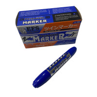 ราคา TeleCorsa ปากกาเคมี ปากกาสองหัวสีน้ำเงิน ตราช้าง 12ด้าม รุ่น permanent marketr efs ปากกาเคมี ตราช้าง 06F EFS (21579649183)