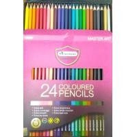 ราคา ดินสอสีไม้มาสเตอร์อาร์ต สีไม้มาสเตอร์อาร์ต 24 สี 24 แท่ง ดัวเดียว (1925474376)