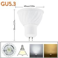 ราคา Tenchamp LED COB Spotlight GU10 GU5 3 MR16 7W Dimmable LED หลอดไฟ COB Spot Light Bulbs โคมไฟ220V 230V 240V อลูมิเนียมคุณภาพสูง Super Bright Ampoule (16721070642)