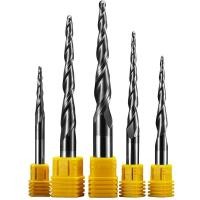 ราคา ทังสเตนคาร์ไบด์ End Mill 4mm Ball Nose Tapered End Mills Router Bits CNC Taper Wood Metal Milling Cutter (19893737679)