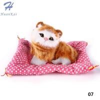 ราคา 1 ชิ้นตุ๊กตาสัตว์จำลองตุ๊กตาแมวนอนหลับของเล่นที่มีเสียงเด็กของขวัญยัดไส้ (3998204748)