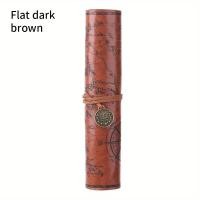 ราคา 1ชิ้นกล่องดินสอลายแผนที่สุดสร้างสรรค์ย้อนยุคกระเป๋าหนังใส่ดินสอม้วนความจุขนาดใหญ่กระเป๋ากระเป๋าใส่เครื่องเขียนแบบเรียบง่าย (21431387777)