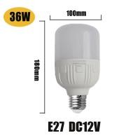 ราคา 12v E27 นำหลอดไฟประหยัดพลังงาน 36W 24W 18W 15W 12W 5W หลอดไฟ DC 12V แบตเตอรี่พลังงานแสงอาทิตย์ ไฟรถยนต์ (21549104345)