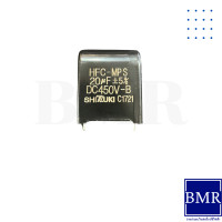 ราคา Capacitor คาปาซิเตอร์ C 20uF 450VDC HFC MPS ยี่ห้อ SHIZUKI ใช้กับบอร์ดแอร์ DAIKIN ความกว้างขา 28mm (21581112909)