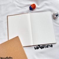 ราคา สมุดโน้ตปกแข็งน้ำตาล ขนาด A5 มีเส้น ไม่มีเส้น เส้นตาราง เส้นกริด (16921919420)