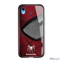 ราคา สำหรับ iPhone X XS XR XS MAX 5 5S SE 6 6 S 7 8 PLUS Case MARVEL กัปตันอเมริกาไอรอนแมน Spiderman ปลอกกันกระแทกกระจกเทมเปอร์กรณีฝาหลัง (756518564)