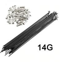 ราคา 12 ชิ้น ซี่ลวดจักรยาน Mountain Road Bike Stainless steel 14G 14K ความยาว 170mm 296mm (7163604985)