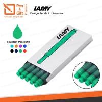 ราคา หมึกหลอด LAMY T10 สำหรับปากกาหมึกซึม มี 8 สี ดำ น้ำเงิน น้ำเงินเข้ม แดง เขียว ม่วง ฟ้าเทอร์ควอยซ์ ส้มบรอนซ์ ของแท้ 100 1 กล่องมี 5 หลอด (1931698373)