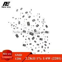 ราคา 100Pcs Original 1206ตัวต้านทานSMD 2 2KΩ 2201 1 4W 0 25W 1 2 2KR 2 2Kohmตัวต้านทานชิป (19457502693)