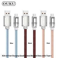 ราคา OUKU X26 6A สายชาร์จเร็ว DATA CABLE สายชาร์จโทรศัพท์มือถือ สายถัก สำหรับ L Micro USB Type C รองรับชาร์จเร็ว พร้อมส่ง (21581707226)