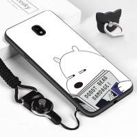 ราคา สำหรับ Samsung Galaxy J7 Pro J7 2017 j730 กันกระแทกปลอกยางน่ารักอ่านหนังสือการรับประทานอาหารคุกกี้สีน้ำตาลสีขาวโง่หมี softcase ซิลิโคนอ่อนนุ่มโทรศัพท์ Case ปก แหวนนิ้ว เชือกเส้นเล็ก (2445994580)