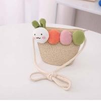 ราคา พร้อมส่ง กระเป๋าเด็ก กระเป๋าสานสำหรับเด็กผู้หญิง กระเป๋าสะพายไหล่ ติดดอกไม้ ติดตุ๊กตาหนอน ติดตุ๊กตากวาง ติดตุ๊กตาหมี กระเป๋าสานแฟชั่น กระเป๋าแฟชั่นเด็ก (20918664176)