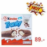 ราคา Kinder Tronky cocoa flavored wafer stick type filled with chocolate Milk and crispy biscuits 90g 5x18g (20546352308)