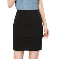 ราคา กระโปรงใส่ทำงาน สาวออฟฟิต เนื้อผ้าดี กระโปรงผู้หญิงใส่ทำงาน ใส่ไปเรียน กระโปรงสั้นสีดำ (18851259311)