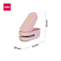 ราคา Deli เครื่องเจาะกระดาษ เครื่องเจาะรูกระดาษ ที่เจาะรู ที่เจาะกระดาษพกพา 1 รู 6mm ขนาดเล็ก 4สี พาสเทล (17395651055)