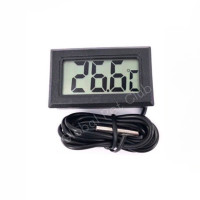 ราคา เครื่องวัดอุณหภูมิดิจิทัล Digital Thermometer LCD เทอร์โมมิเตอร์ดิจิตอล เครื่องวัดความชื้น วัดอุณหภูมิ ของเหลว อากาศ (17337435900)