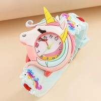 ราคา นาฬิกาซิลิโคนรูปม้าโพนี่สำหรับเด็กสไตล์ยูนิคอร์นนาฬิกาควอตซ์น่ารัก (20850226383)