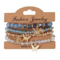 ราคา สร้อยข้อมือจี้ผีเสื้อโบฮีเมียนลูกปัดเทียม4ชิ้น เซ็ตสร้อยข้อมือเพชรแก้วคริสตัลเทียม (21171038349)