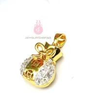 ราคา JIJD 365 k386 จี้ถุงทอง จี้ถุงเงินถุงทอง จี้เล็กๆ (18199424922)