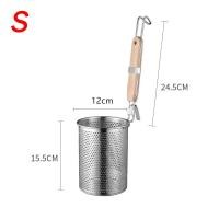 ราคา ตะกร้อลวกก๋วยเตี๋ยว ด้ามไม้ ตะกร้อแบบสั้น ตระกร้อลวกเส้น ทรงกระบอก สแตนเลส ขนาด 12 16 20 ซม ที่ลวกเส้นก๋วยเตี๋ยว (21723890205)