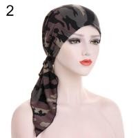 ราคา COD พิมพ์ลายดอกไม้ ผู้หญิง ผ้าคลุมศีรษะ ผมร่วง ฮิญาบมุสลิม หมวกผ้าโพกหัว หมวกคีโม ห่อหัว (14725024123)