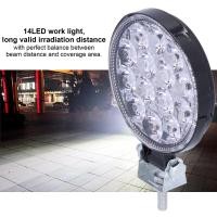 ราคา 42W 14LED ไฟทำงาน 6000K 3000LM รอบสปอตไลท์ IP67 กันน้ำสากลสำหรับรถยนต์ รถจักรยานยนต์ (16636280692)