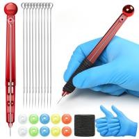 ราคา ชุดปากกามือสำหรับสัก DIY ชุดเครื่องมือ Home Kit Professional Tattoo Set (16177826098)