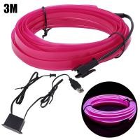 ราคา โคมไฟแถบไฟ LED ภายในรถยนต์โคมไฟตกแต่งบรรยากาศอัตโนมัติสายไฟเรืองแสงแบบยืดหดได้แสงนีออน DIY (19911309746)